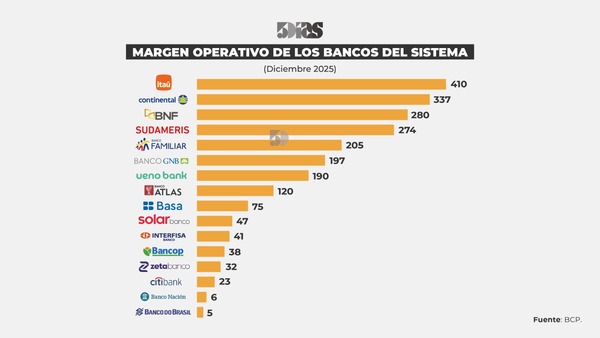 ¿Cuáles son los bancos más rentables del sistema financiero paraguayo?