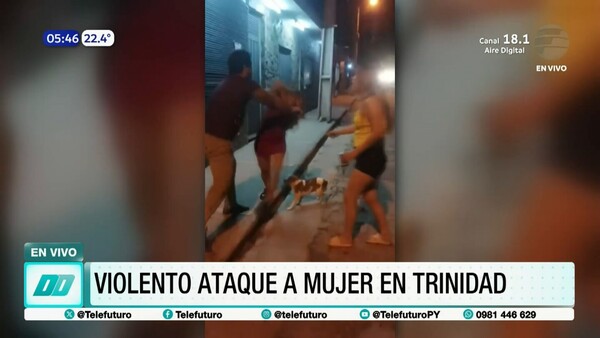 Violento ataque a una mujer en Trinidad