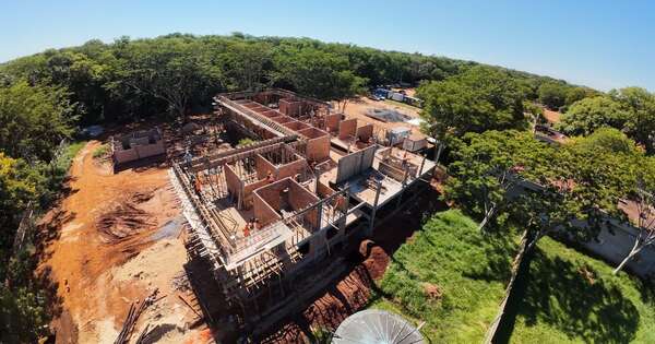 La Nación / Nuevo albergue del Hospital Nacional de Itauguá alcanza 35 % de ejecución