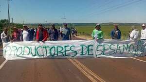 Productores de sésamo levantan movilización en San Pedro y anuncian reunión con autoridades - Nacionales - ABC Color