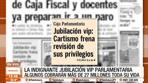 La indignante jubilación VIP parlamentaria