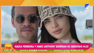 ¡Nadia Ferreira y Marc Anthony esperan su segundo hijo juntos!