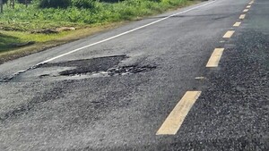 Ruta Horqueta-Tacuatí: El MOPC pintó, pero no bacheó