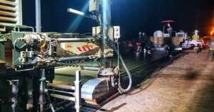 Diario HOY | De noche avanza la primera ruta de hormigón en el norte del país