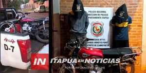 APREHENDEN A DOS JÓVENES POR SUPUESTO HURTO DE MOTOCICLETA EN ENCARNACIÓN