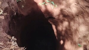 Fiscalía investiga túnel de 11 metros hallado en San Pedro