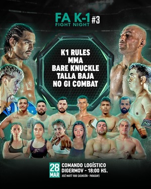 Se viene la «FA K1 Fight Night #3 La Gran Velada 2026»