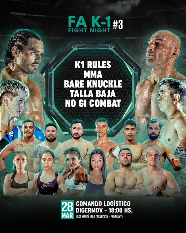 Se viene la «FA K1 Fight Night #3 La Gran Velada 2026»