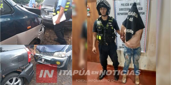 APREHENDEN A CONDUCTOR ALCOHOLIZADO TRAS SINIESTRO VIAL EN ENCARNACIÓN