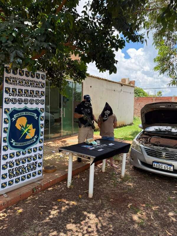 Cae con más de un kilo de cocaína en Pedro Juan Caballero - Policiales - ABC Color