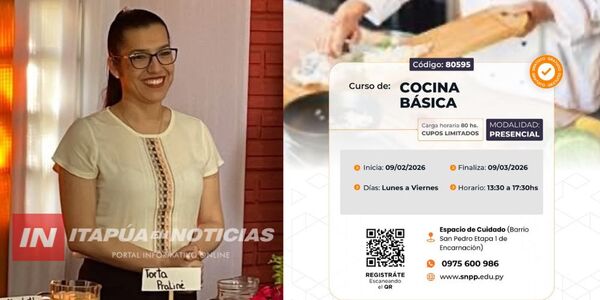 SNPP LANZA NUEVOS CURSOS GRATUITOS PARA FEBRERO EN ENCARNACIÓN