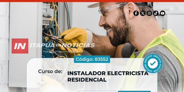 LA PAZ LANZA CURSO GRATUITO DE INSTALADOR ELECTRICISTA RESIDENCIAL