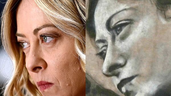 ¿Un ángel con el rostro de Meloni? Polémica tras la restauración de un fresco en Roma