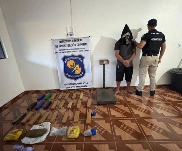 Ypejhú: cae miembro del Comando Vermelho en operativo antidrogas
