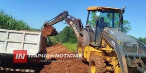 AVANZA EL ENRIPIADO DE LA CALLE D19 EN PUERTO SAMUHÚ