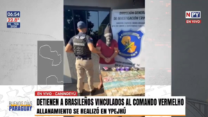 Caen brasileños que estarían vinculados al Comando Vermelho tras operativo antinarcóticos