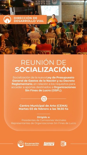 Convocan a socialización sobre requisitos de aportes para comisiones vecinales