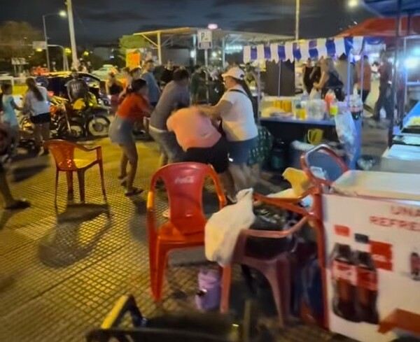 Inseguridad sin control en la Costanera: pelea ocurre ante patrullera sin intervención policial