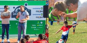 PIPINO CUEVAS ACOMPAÑÓ LAS SEMIFINALES DE “GOLES POR MI BARRIO” EN ENCARNACIÓN