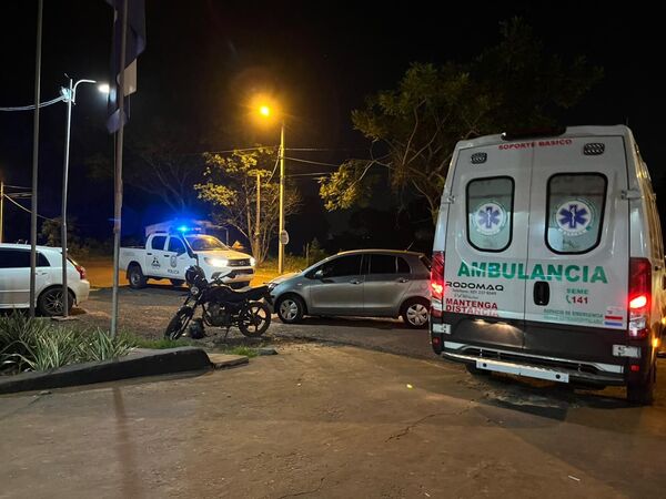 Motociclista y acompañante resultan heridos tras caída sobre la Ruta PY05 en Yby Yaú - Concepción al Día