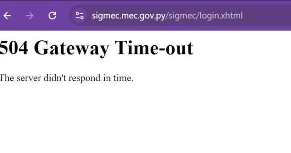 Diario HOY | SIGMEC funciona “casi al 100%” luego de sufrir intermitencias, afirman