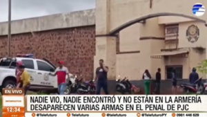 Desaparecen varias armas en el penal de PJC