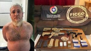 Presunto líder de un grupo criminal brasileño es detenido en Santa Catarina