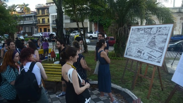 Recuerdan los 37 años de la caída de Stroessner con arte en Plaza de los Desaparecidos - Concepción al Día