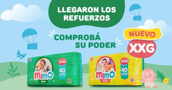 Mimo amplía su línea de pañales y suma el nuevo tamaño XXG