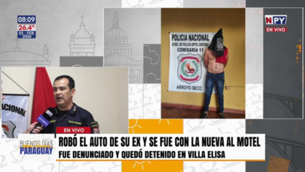 ¿Rey de los caraduras? robó el auto de su ex y terminó detenido en un motel con “la otra”