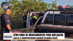 Asaltan camión que transportaba medicamentos para adelgazar en el Alto Paraná
