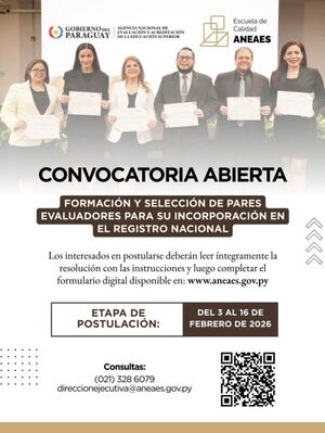 ANEAES abre nueva convocatoria para pares evaluadores 2026