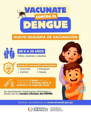 Salud amplía franja etaria para aplicarse vacuna contra el dengue - ADN Digital