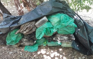 Incautan 500 kilos de marihuana en Ñeembucú