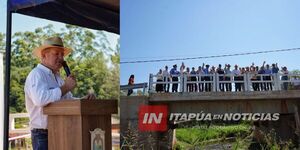 GOBERNACIÓN INAUGURA PUENTE DE HORMIGÓN SOBRE EL ARROYO ITANGU’A