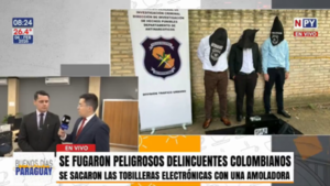 Colombianos siguen con paradero desconocido tras vulnerar sus tobilleras electrónicas con amoladoras