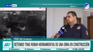 Vecino detenido por robar un martillete de una obra en Fernando de la Mora