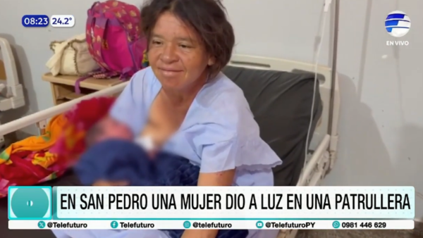 Mujer da a luz en una patrullera en San Pedro