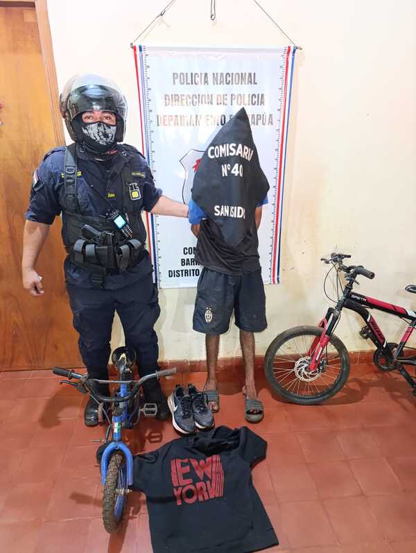 Policía aprehende a joven con antecedentes por hurto y recupera bicicletas robadas en San Isidro