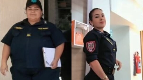 El sorprendente cambio de una policía: Bajó varios kilos y transformó su vida