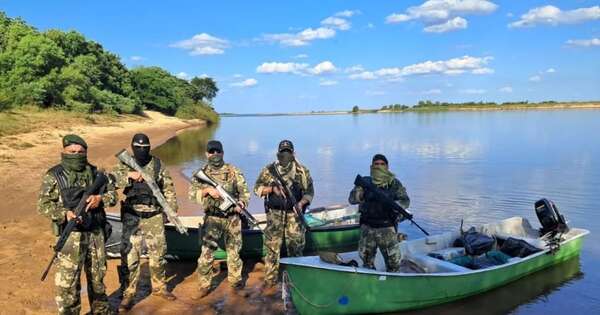 La Nación / Incautan 960 kilos de marihuana en zona de Pilar durante operativo de seguridad fronteriza