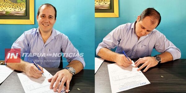 CARLOS PEREIRA INSCRIBIÓ SU CANDIDATURA A LA INTENDENCIA DE ENCARNACIÓN