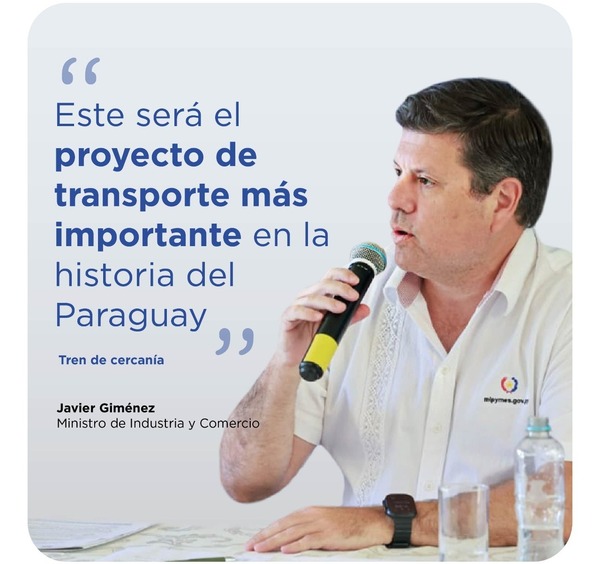 Ministro Giménez destaca al Tren de Cercanías como prioridad nacional - ADN Digital