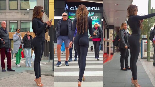 Popular / (VIDEO) ¡Modelo paraguaya robó miradas caminando por las calles de España!