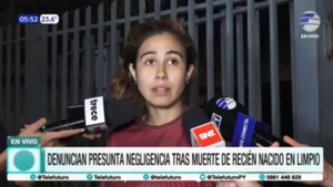 Investigan presunta negligencia tras la muerte de un recién nacido en Limpio