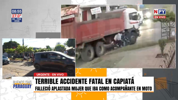 Fatal accidente en Capiatá deja una mujer fallecida