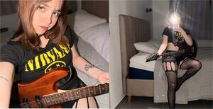 Popular / (GALERÍA) "Oniichan" apareció como sensual rockera para cantar "cumplas feliz"!