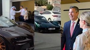 Mientras Paraguay “arde”, Santiago Peña prueba autos lujosos en Dubái
