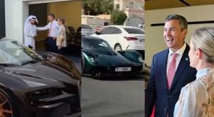 Peña entre autos de lujo en Dubái, mientras en Paraguay crece la crisis social