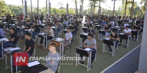 GOBIERNO DE ITAPÚA ACOMPAÑÓ EXAMEN DE INGRESO PARA TÉCNICOS EN PIRAPÓ